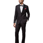 Radiant Opulence: The Wine Metallic Gabardine Tuxedo - Luxurious Style in Sizes S to XL | Jaipurio